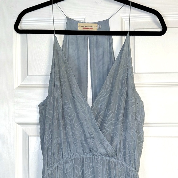 JOHNNY WAS 4 LOVE and LIBERTY LA Boheme Floral Embroidered Keyhole Maxi Dress S - Picture 3 of 16